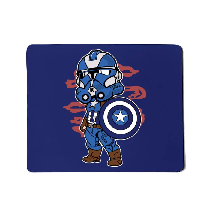 Captain Robotic Helmet Trooper Mousepad