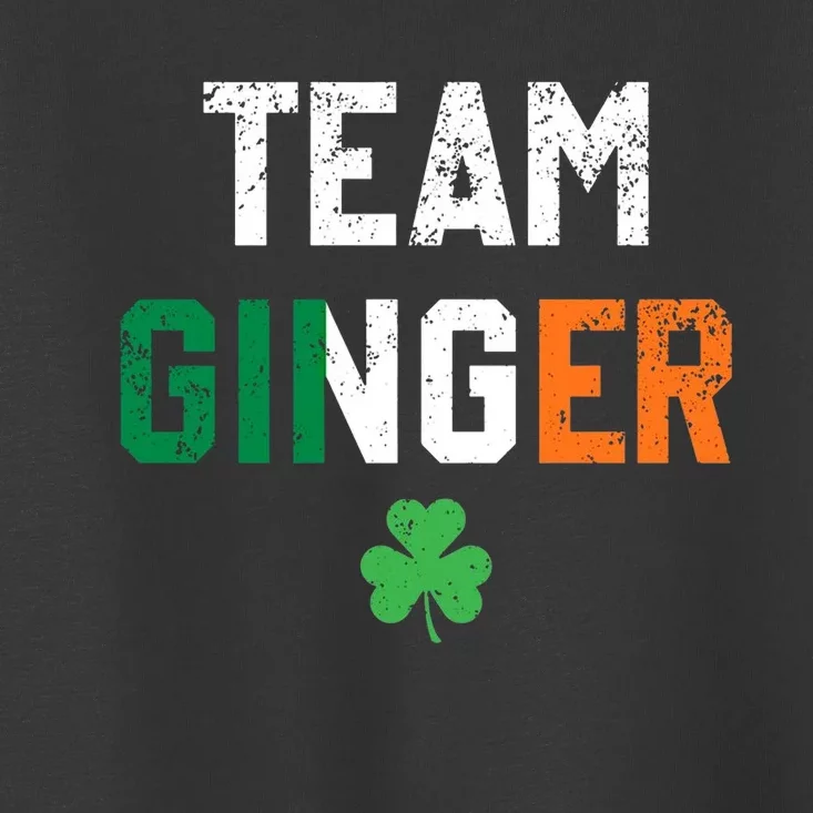 Cute Red Head Team Ginger St Patricks Day Green Irish Toddler T-Shirt