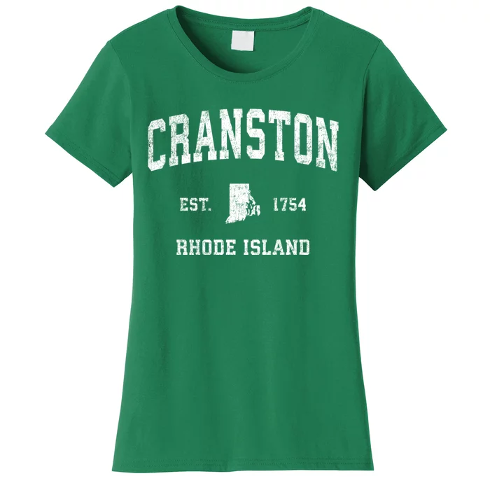 Cranston Rhode Island Ri Vintage Sports Women's T-Shirt