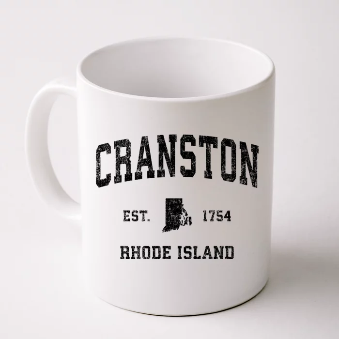 Cranston Rhode Island Ri Vintage Sports Front & Back Coffee Mug