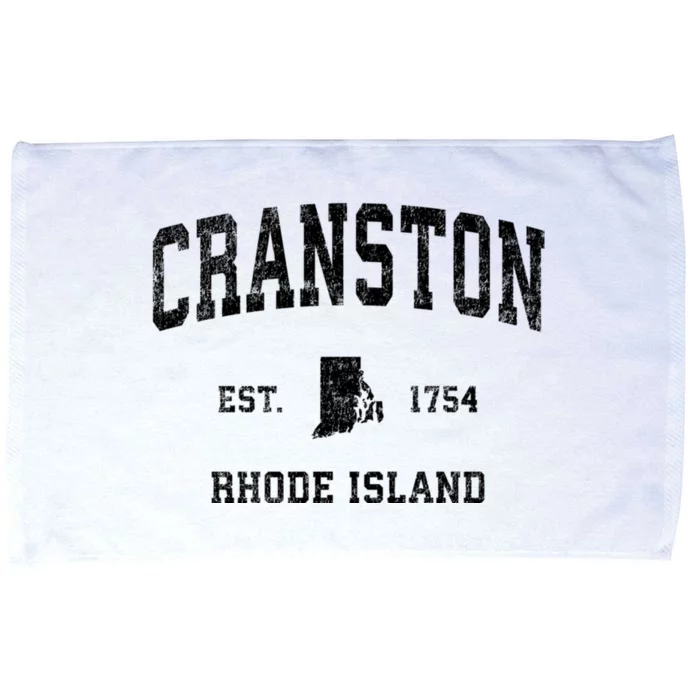 Cranston Rhode Island Ri Vintage Sports Microfiber Hand Towel