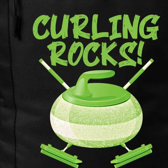 Curling Rocks! Ice Athlete Curler Curling Outfit Curling Gift Daily Commute Backpack