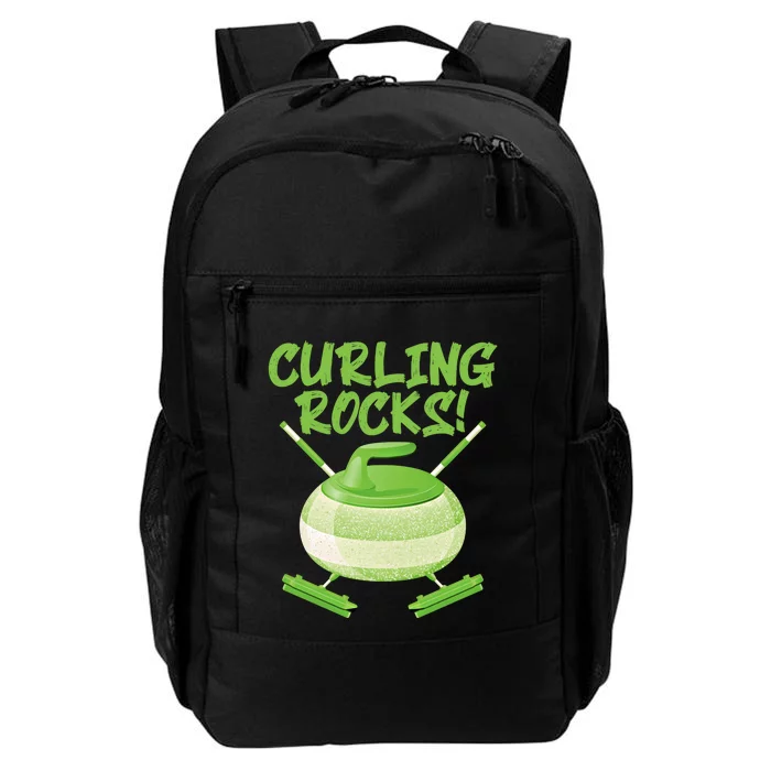 Curling Rocks! Ice Athlete Curler Curling Outfit Curling Gift Daily Commute Backpack