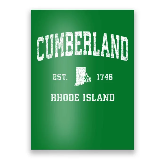 Cumberland Rhode Island Ri Vintage Sports Poster