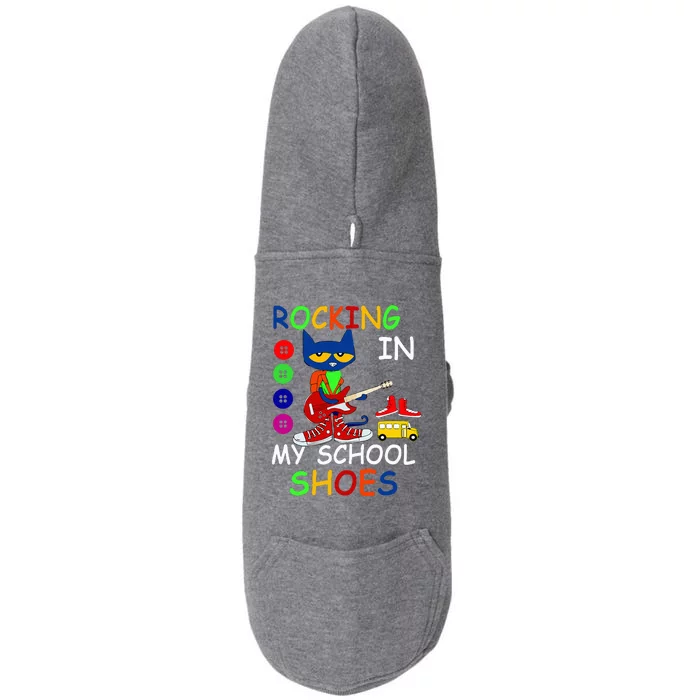 Cat Rocking In My School Shoes Back To School Doggie 3-End Fleece Hoodie