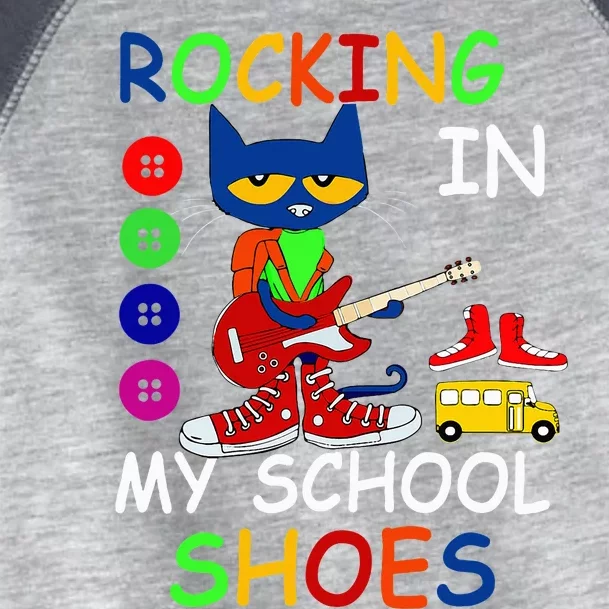 Cat Rocking In My School Shoes Back To School Toddler Fine Jersey T-Shirt