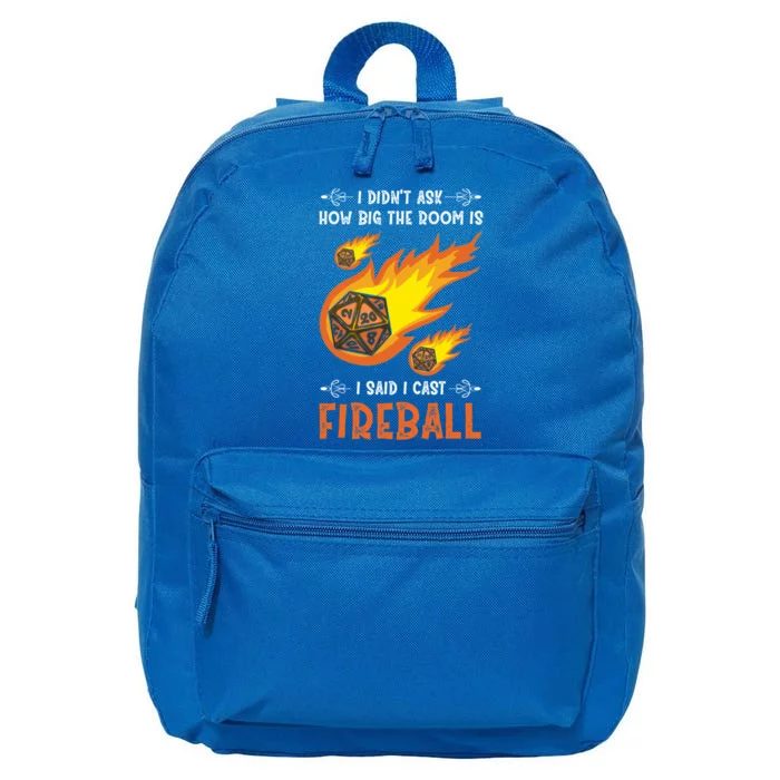 Criticals Roles I Cast Fireballs Gamer Lover Gift 16 in Basic Backpack