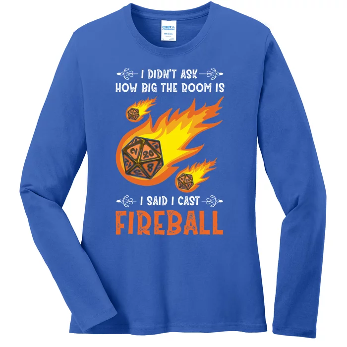 Criticals Roles I Cast Fireballs Gamer Lover Gift Ladies Long Sleeve Shirt