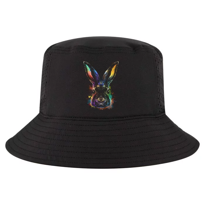 Colorful Rabbit Illustration Cool Comfort Performance Bucket Hat