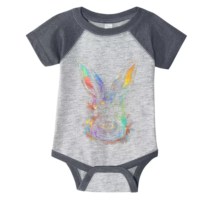 Colorful Rabbit Illustration Infant Baby Jersey Bodysuit