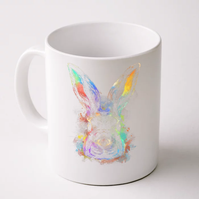 Colorful Rabbit Illustration Front & Back Coffee Mug