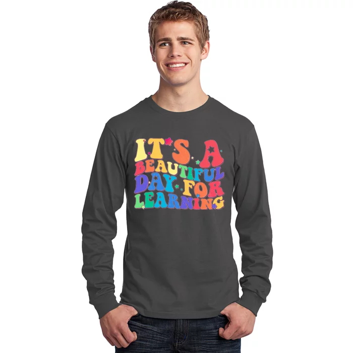 Colorful Retro It's A Beautiful Day For Learning Long Sleeve Shirt