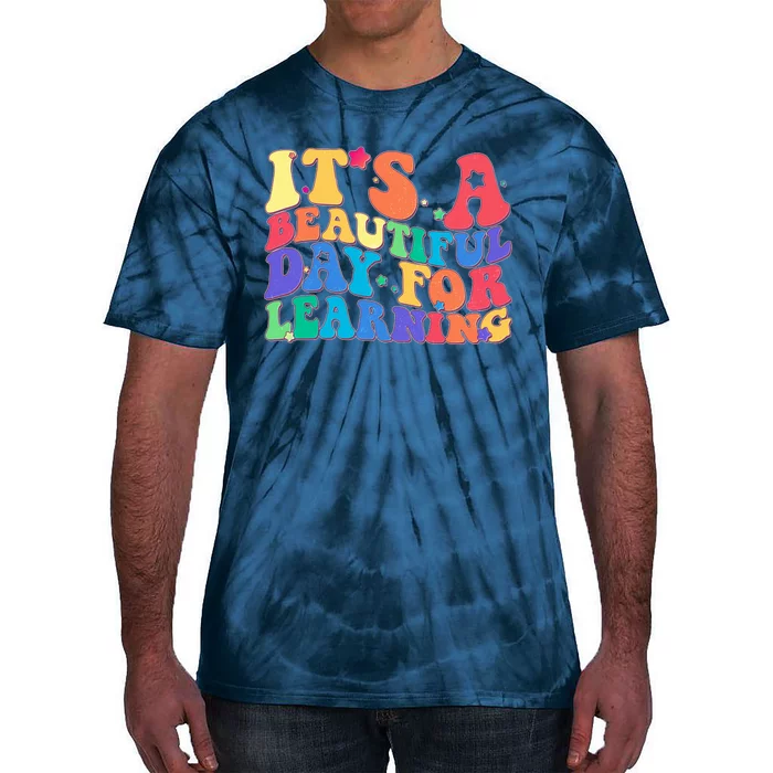 Colorful Retro It's A Beautiful Day For Learning Tie-Dye T-Shirt