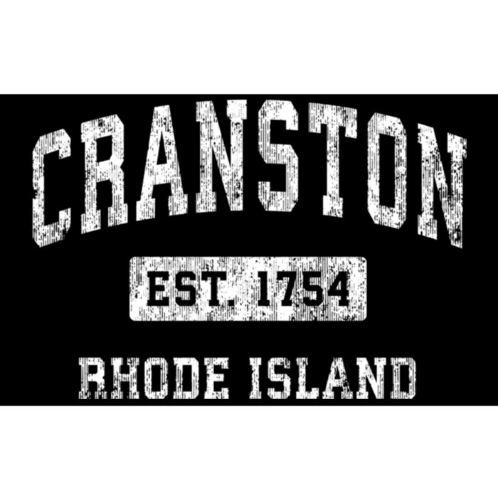 Cranston Rhode Island Ri Vintage Established Sports Bumper Sticker