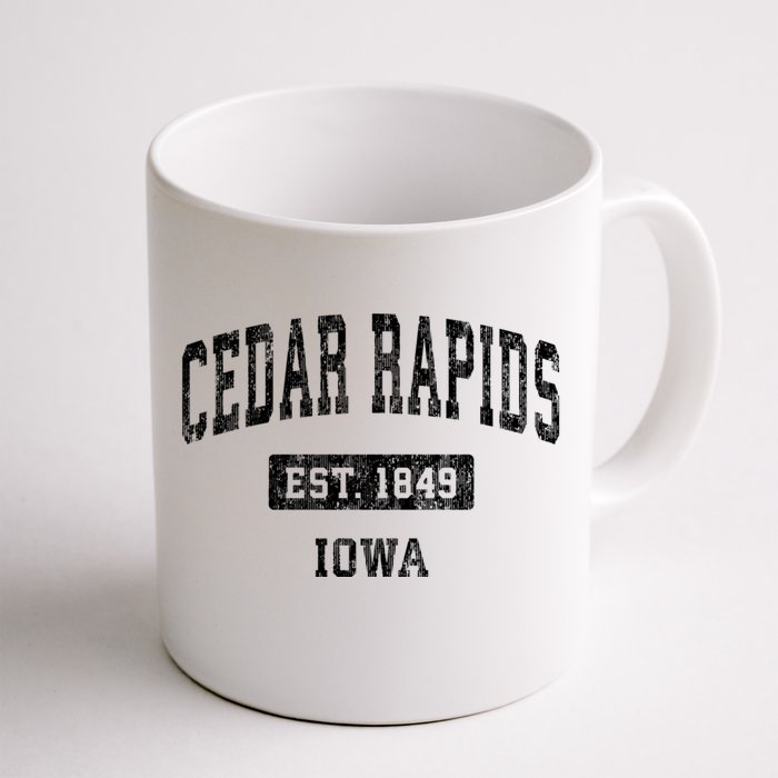 Cedar Rapids Iowa Ia Vintage Sports Front & Back Coffee Mug