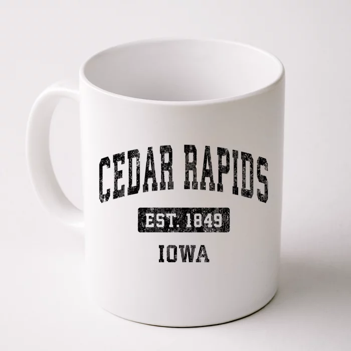 Cedar Rapids Iowa Ia Vintage Sports Front & Back Coffee Mug