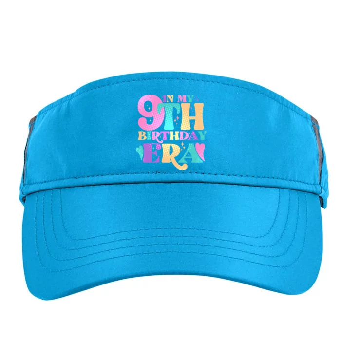 Cute Retro In My 9th Birthday Era Adult Drive Performance Visor