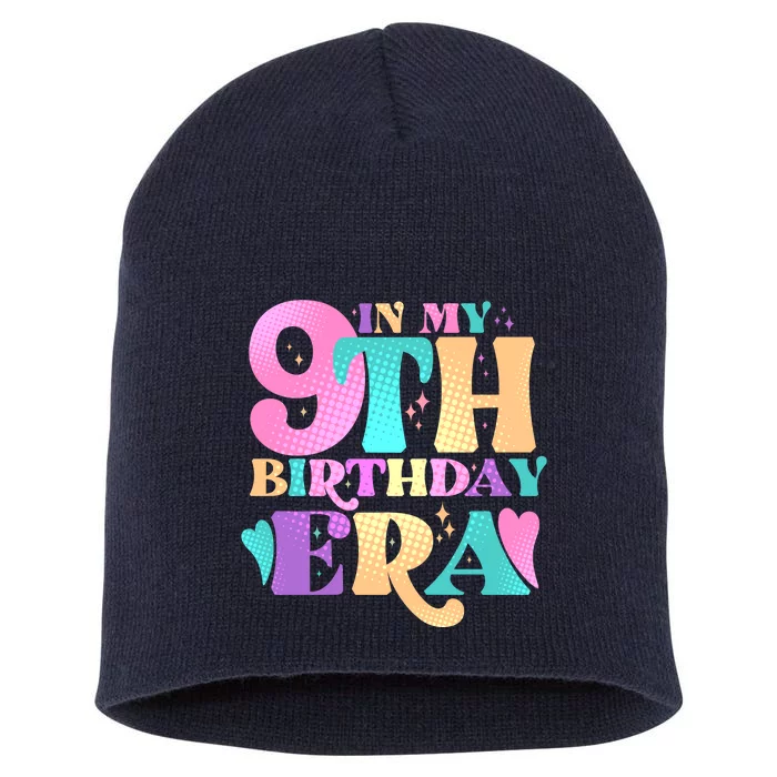 Cute Retro In My 9th Birthday Era Short Acrylic Beanie