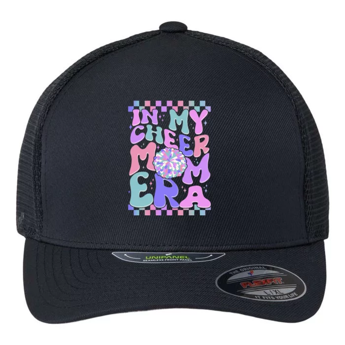 Cute Retro In My Cheer Mom Era Flexfit Unipanel Trucker Cap