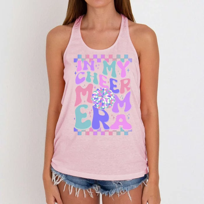 Cute Retro In My Cheer Mom Era Women's Knotted Racerback Tank