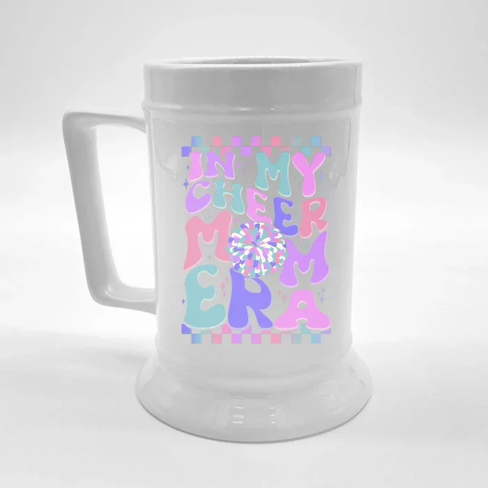 Cute Retro In My Cheer Mom Era Front & Back Beer Stein