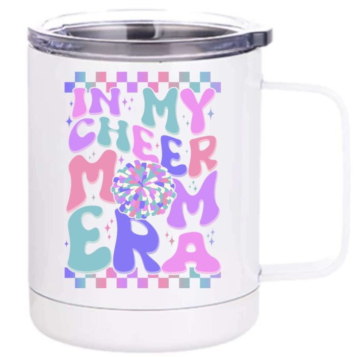 Cute Retro In My Cheer Mom Era Front & Back 12oz Stainless Steel Tumbler Cup