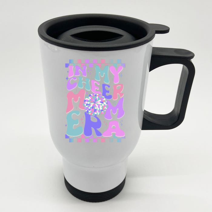 Cute Retro In My Cheer Mom Era Front & Back Stainless Steel Travel Mug