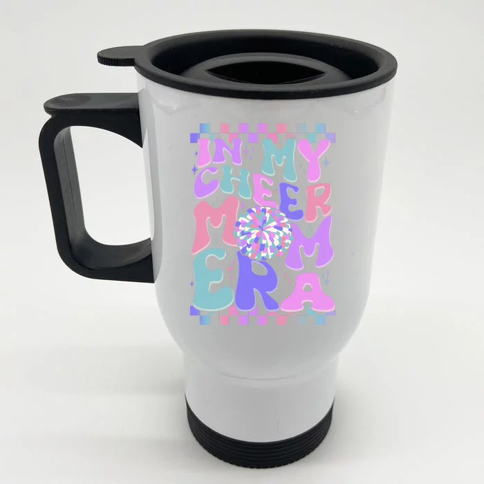 Cute Retro In My Cheer Mom Era Front & Back Stainless Steel Travel Mug