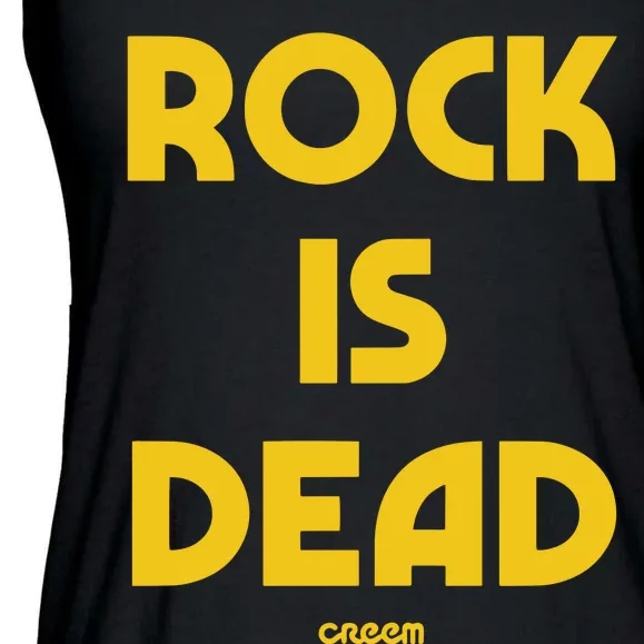 Creem Rock Is Dead Ladies Essential Flowy Tank