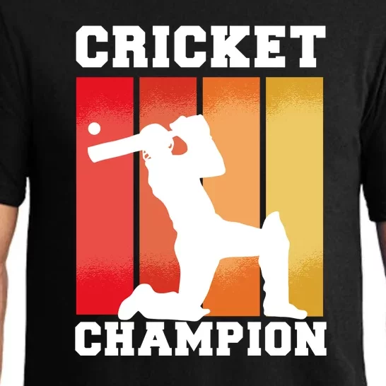 Cricket Player Champion Pajama Set