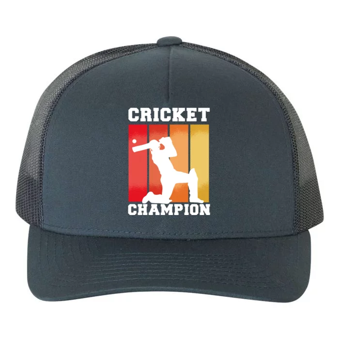 Cricket Player Champion Yupoong Adult 5-Panel Trucker Hat