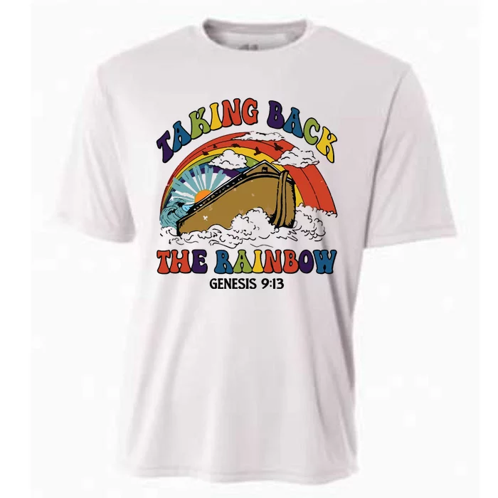 Christian Rainbow Jesus Rainbow Cooling Performance Crew T-Shirt