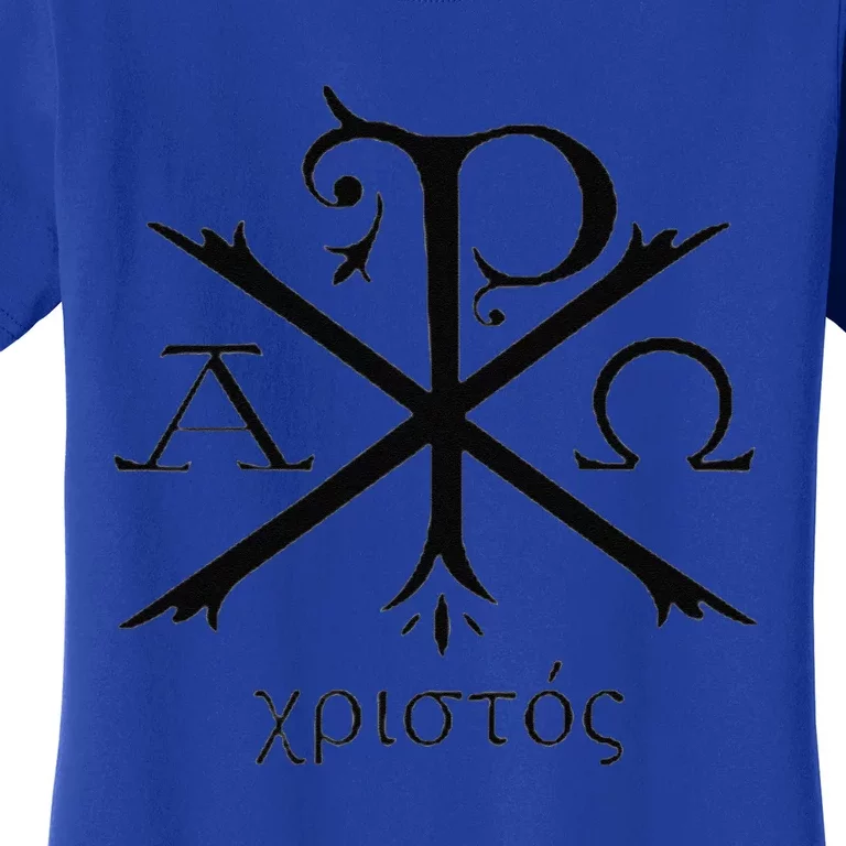 Chi Rho Jesus Christ Christian Ancient Monogram Gift Women's T-Shirt