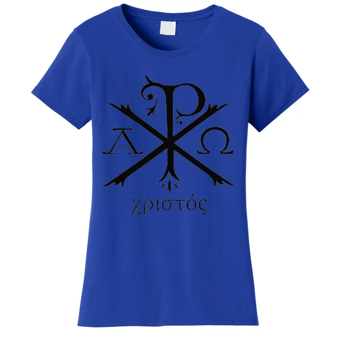 Chi Rho Jesus Christ Christian Ancient Monogram Gift Women's T-Shirt