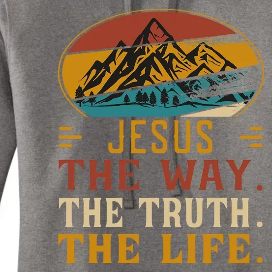 Christ Retro Jesus The Way Women's Pullover Hoodie