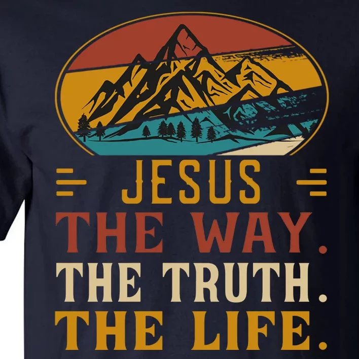 Christ Retro Jesus The Way Tall T-Shirt