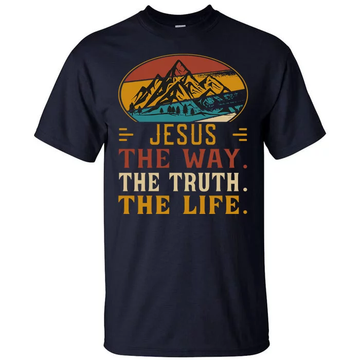 Christ Retro Jesus The Way Tall T-Shirt