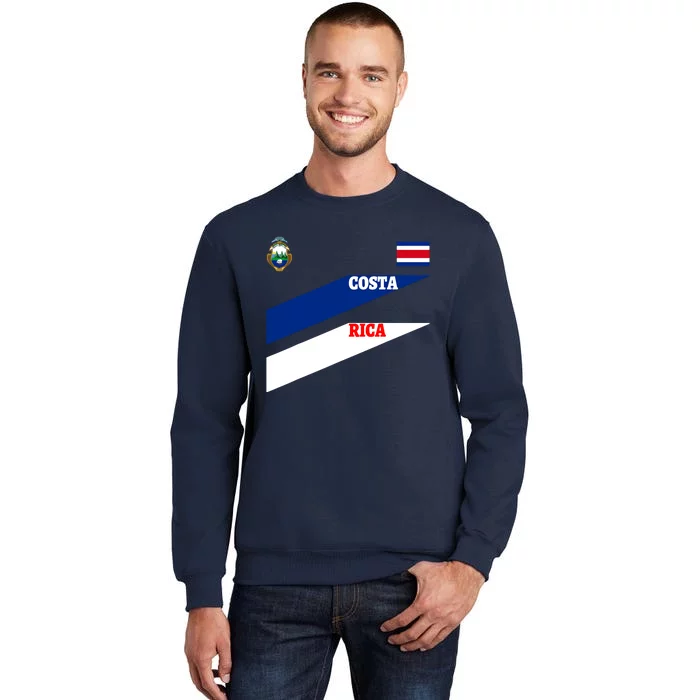 Costa Rica Jersey Flagsoccertravelfootball T Sweatshirt