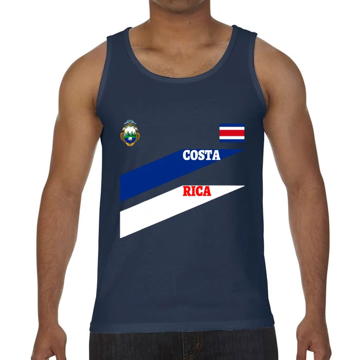 Costa Rica Jersey Flagsoccertravelfootball T Comfort Colors® Tank Top