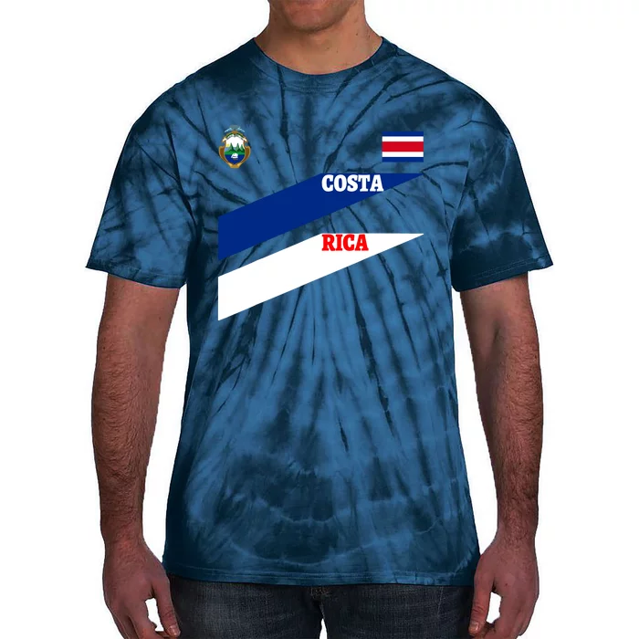 Costa Rica Jersey Flagsoccertravelfootball T Tie-Dye T-Shirt