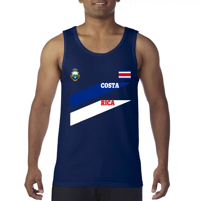 Costa Rica Jersey Flagsoccertravelfootball T Tank Top