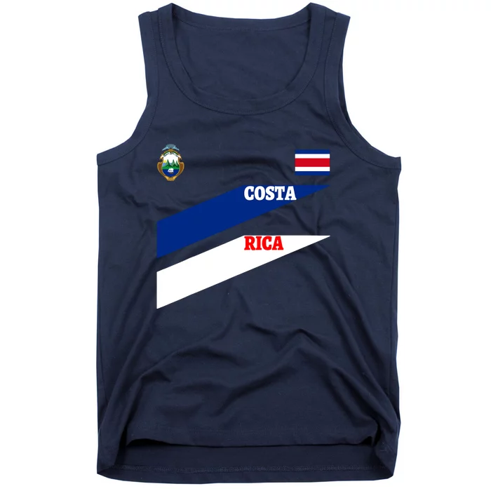 Costa Rica Jersey Flagsoccertravelfootball T Tank Top