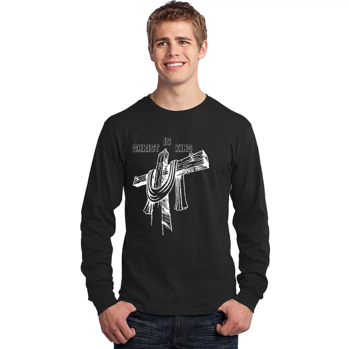 Christian Religious Jesus Christ Is King Long Sleeve Shirt