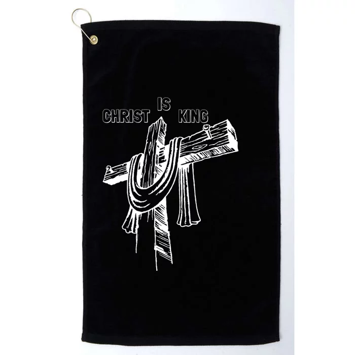 Christian Religious Jesus Christ Is King Platinum Collection Golf Towel