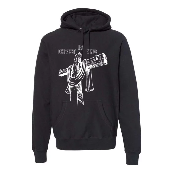 Christian Religious Jesus Christ Is King Premium Hoodie