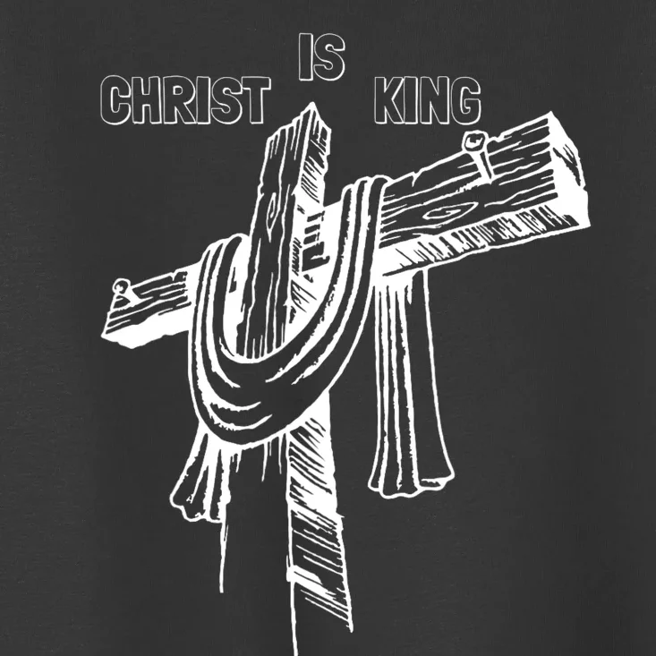 Christian Religious Jesus Christ Is King Toddler T-Shirt