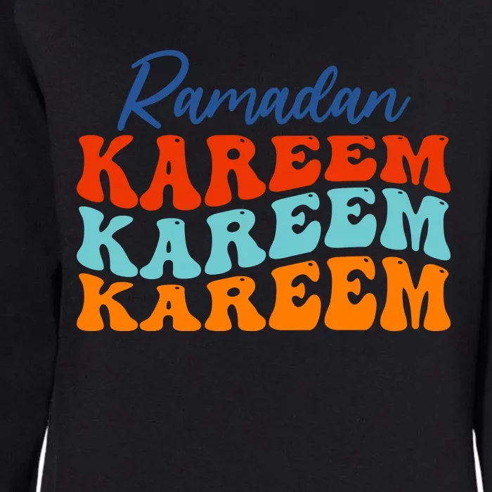 Cool Ramadan Kareem Wavy Womens California Wash Sweatshirt