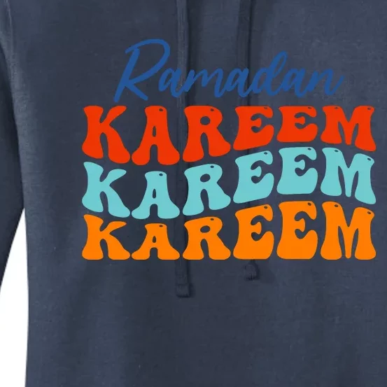 Cool Ramadan Kareem Wavy Women's Pullover Hoodie