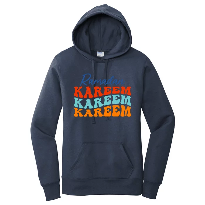 Cool Ramadan Kareem Wavy Women's Pullover Hoodie