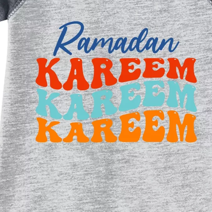 Cool Ramadan Kareem Wavy Infant Baby Jersey Bodysuit